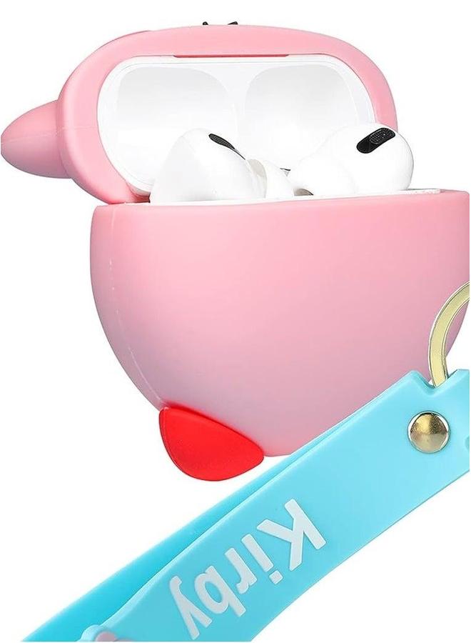 UNUNS Cartoon Case Compatible With Apple AirPods 2nd/1st Gen Case,Silicone Shockproof Slim 3D Cute Kawaii Protective Case,Anti-Fall Headphone For Airpod Pro Case(Pink Monster,Airpods)