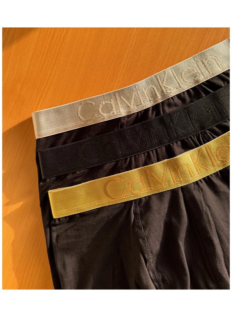 كالفن كلاين بيرفورمانس مجموعة بوكسر رجالي ملابس داخلية قطنية - (عبوة من 3 قطع) - مقاس  لارج - Image 2