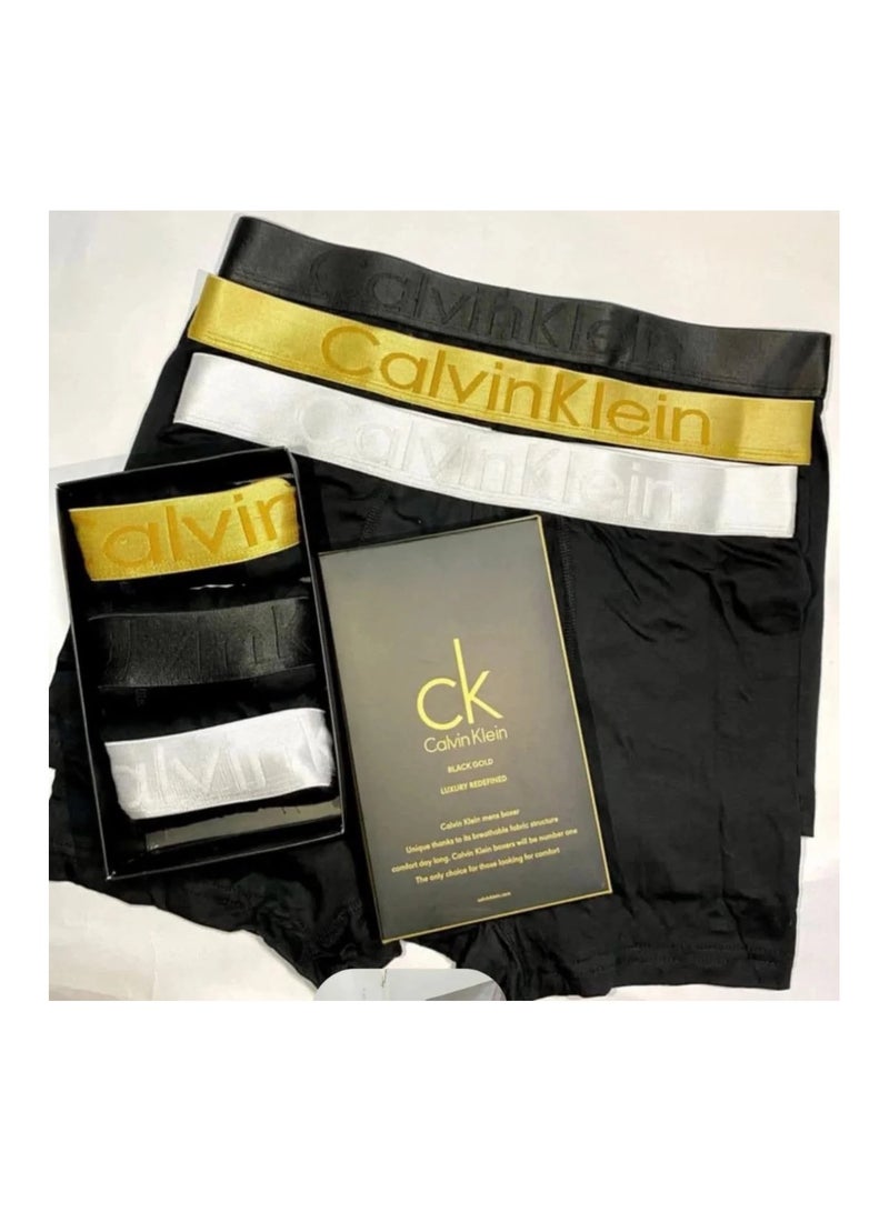 كالفن كلاين بيرفورمانس مجموعة بوكسر رجالي ملابس داخلية قطنية - (عبوة من 3 قطع) - مقاس  لارج - Image 3