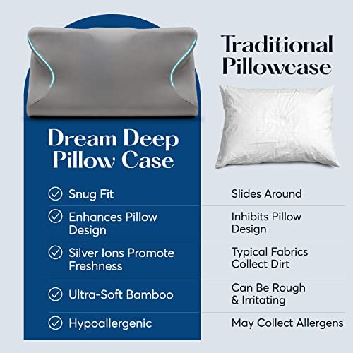 Sutera Dream Deep Pillowcase | Silverthread Antimicrobial Pillow Cover for Healthy Sleep | Soft, Durable, and Breathable Fabric with Easy Maintenance - Image 4