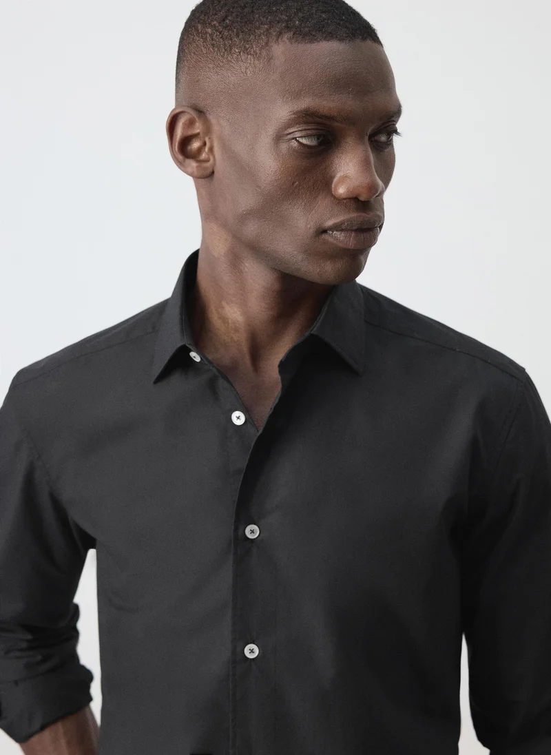 Mango Man  Regular-fit 100% cotton shirt for Men | Best Price UAE