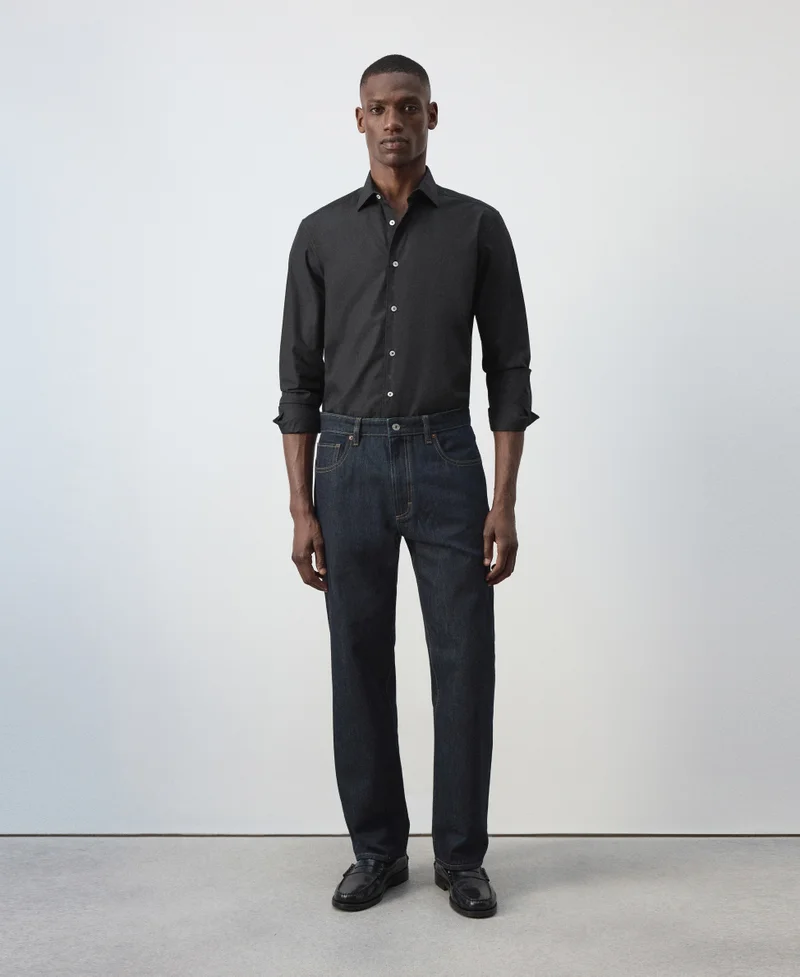 Mango Man  Regular-fit 100% cotton shirt for Men | Best Price UAE