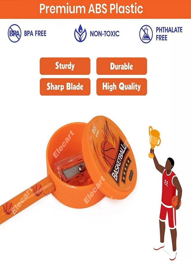 Elecart Stationary Kit - Basketball Theme Stationary Set for Kids, Pencil, Sharpener, Eraser Set for Kids, Boys and Girls Best Birthday Gift Stationary (Set of 1) - Image 4
