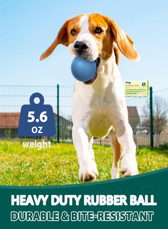 SCHITEC Dog Balls Indestructible, [2 Pack] Solid Rubber Bouncy Fetch Ball for Aggressive Chewers, Durable Chew Toy for Medium Large Dogs - Image 3