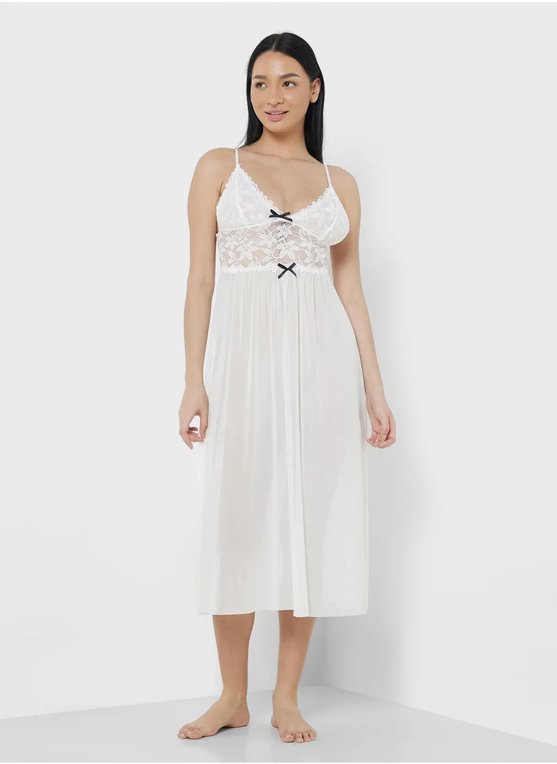 ايلا Lace Trim Night Dress