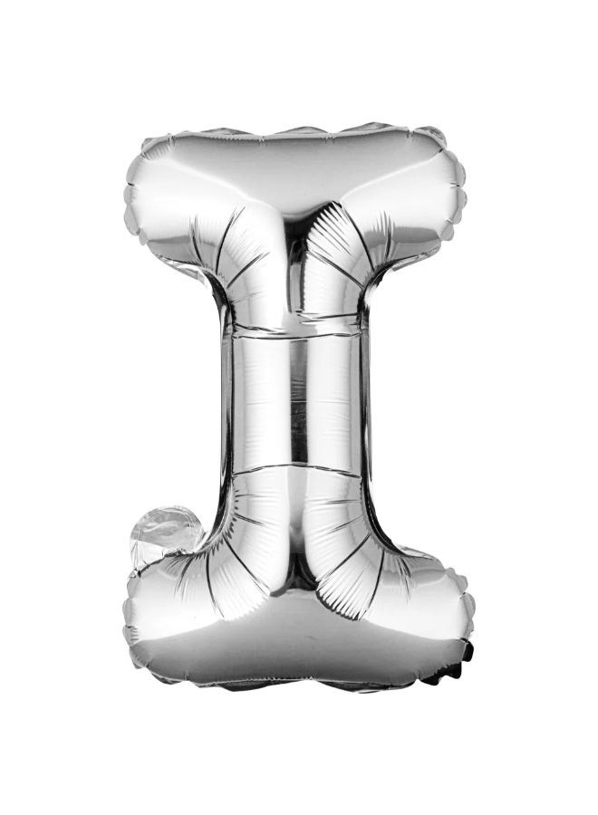 TOY GARDEN Giant Silver Letter I Balloon  Foil Helium Big Single Mylar Balloon Birthday Party Decoration Supply Baby Shower Event - Image 1