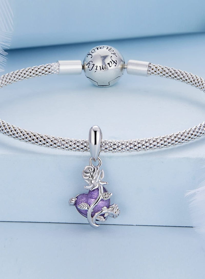 Design Inspiration: A romantic rose is decorated on a large purple zircon, which is noble and luxurious, revealing the elegance and implication of women. The language of roses is love. - Image 3