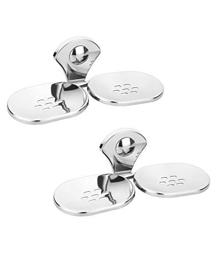 Handy Bathrooms Accessories Steel Double Soap Stand Soap Holder 2 pcs Pack - Image 3