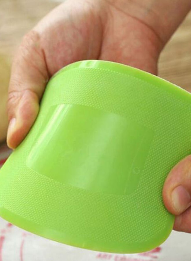 Beauenty Soft Cake Cream Scraper Dough Cutter Tool Green 12x9.5x0.2cm - Image 4