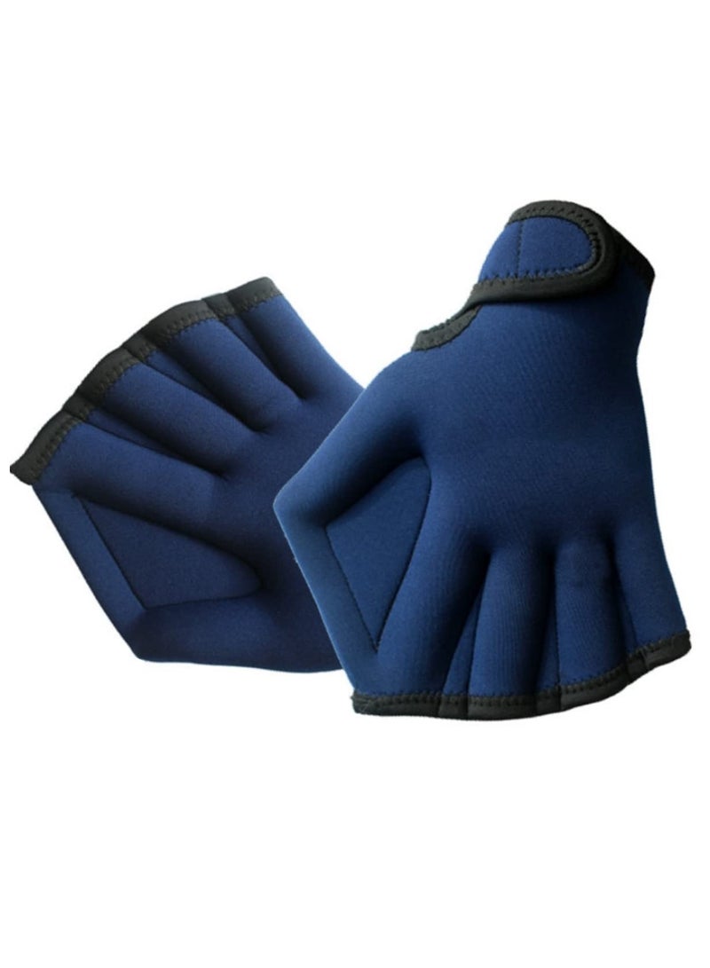 SOLARAE Swimming Webbed Gloves 1 Pair, Training Gloves, Aquatic Fitness Paddles, Water Resistance Diving Hand Web, Thermal Dive Gear, for Men, Women, Scuba Diving, Snorkeling, Surfing, Spear Fishing - Image 1