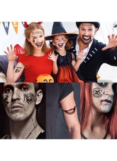 6 Sheets Large-Size HQ Temporary Tattoos for Joker Harley Quinn Suicide Squad, Halloween Temporary Tattoos Perfect for Halloween, Cosplay, Costumes and Party Accessories, Large-Size 8.3'' x