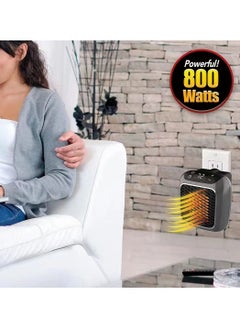 DubaiGallery Space Heater, Smart Wall Space Heater 800W Portable Electric, Small Space Heater, Programmable Adjustable Thermostat, Fast Heating, Low Noise, Safe Use  - Image 2