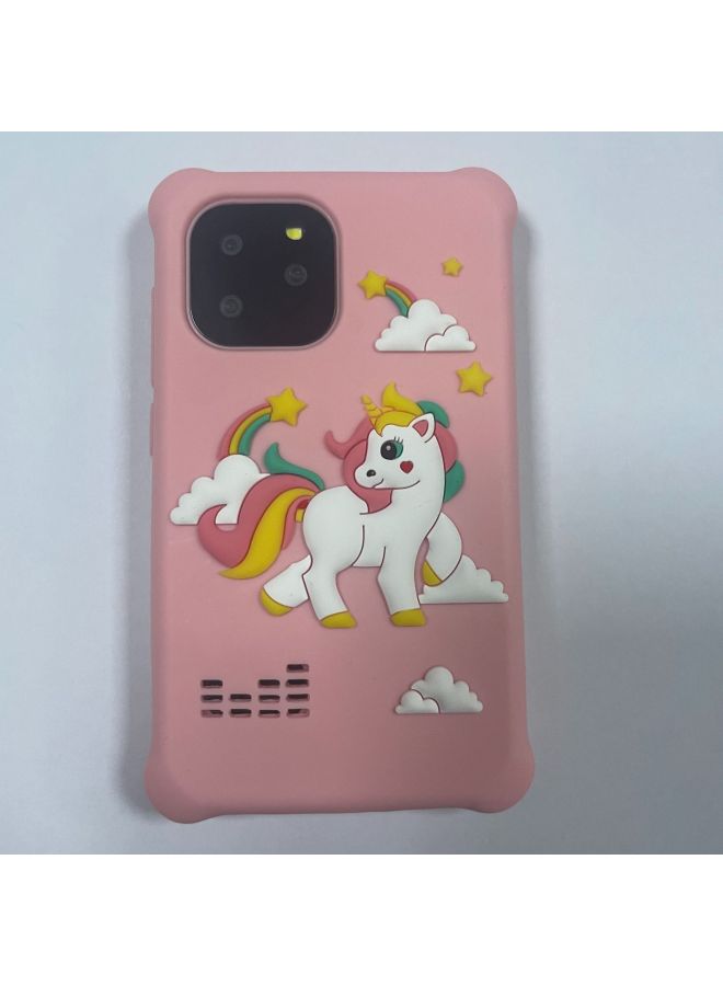 Generic E-commerce S3 Children Smart Touch Phone Silicone Phone Case Unicorn Toy Shark Anti-fall-Color:Sky Blue  - Image 4