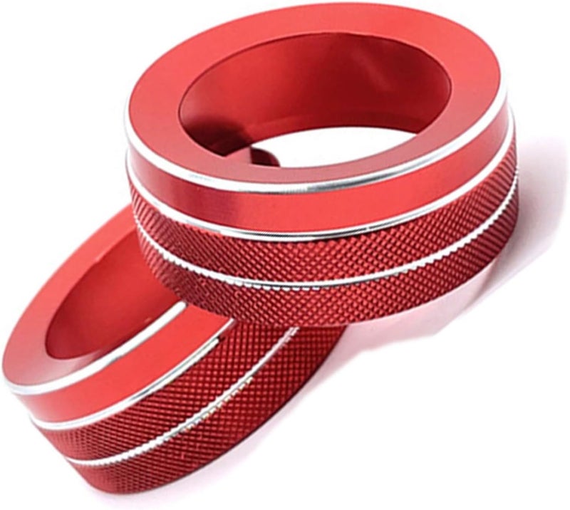 QASULER Alloy Car Air Conditioning Knob Cover for Mazda - Image 1