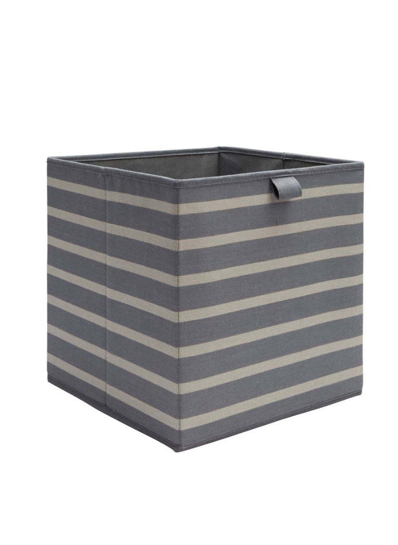 Form  - Form Mixxit Cardboard and Polyester Striped Storage Box - Image 1