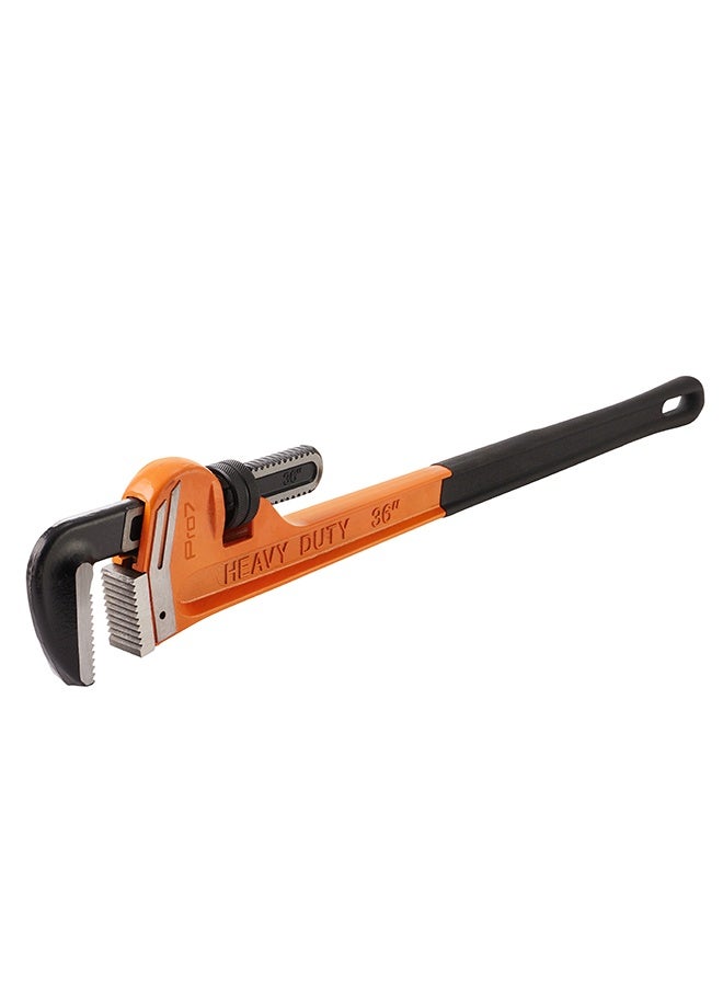 LAWAZIM Pro7 Heavy-Duty 45 Carbon Steel Pipe Wrench - 36inch/900mm - Adjustable Plumbing Wrench with Serrated Jaws and Non-Slip Handle for Pipe Repairs, Maintenance, Installation, Workshop, Home Use - Image 1