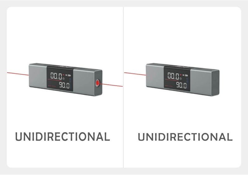 woobles L-as-er Protractor Digital Inclinometer Angle Measure L-as-er Ruler with Bi-Directional L-as-er Marking,Large LCD Angle Finder Multifunction for Fast,Precise&Professional Results (Single_Laser) Single_laser - Image 3