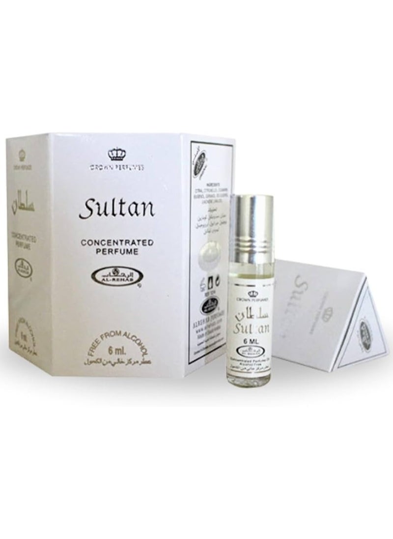 6-Piece Sultan Concentrated Perfume Oil Without Alcohol 6ml - pzsku/Z9EE1539C1D9F7B4EB612Z/45/_/1729356686/7c8bb22e-7529-4b06-9382-2272ed2db922