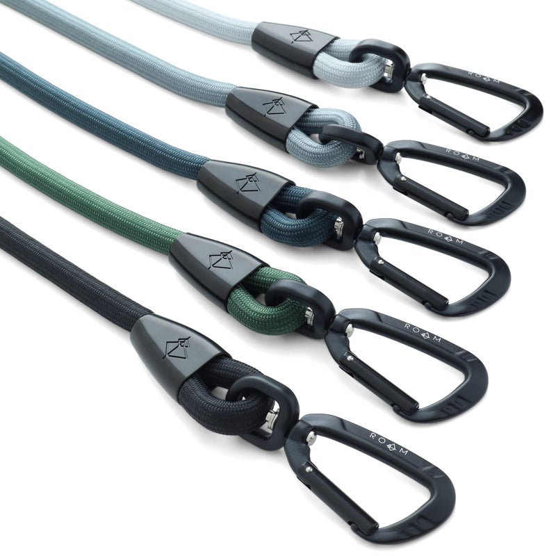 Roam Made to ROAM Premium Everyday Leash - Ultra Soft Dog Leash with Aviation Aluminum Carabiner for Small, Medium, Large Dogs - New York Afterlight, 4ft (Rubber Coated Metal Clamps) - Image 1