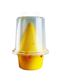 Generic Phromni fly trap is used to attract flies towards it and repel them away from the place to be removed. 