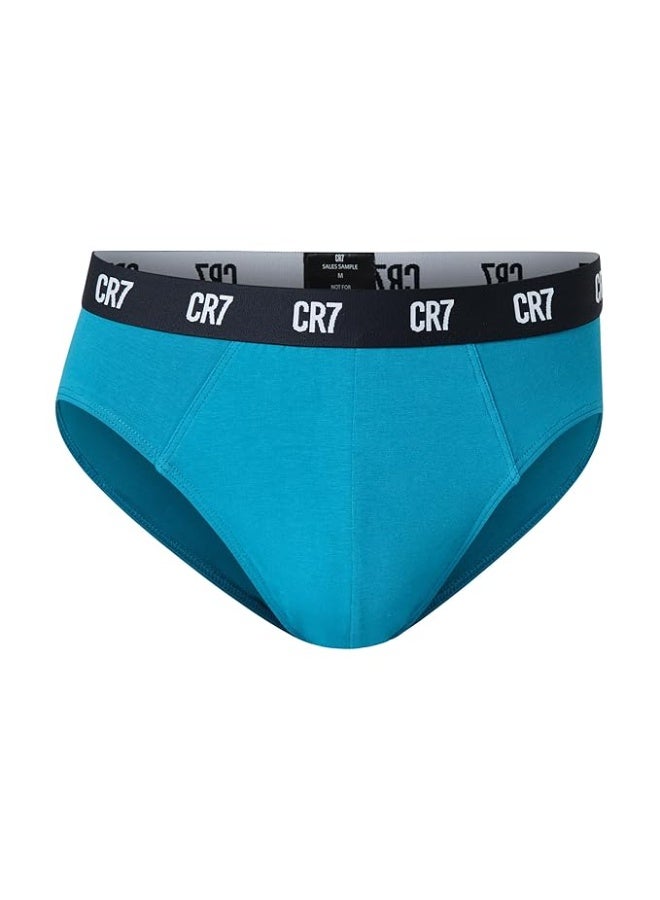 CR7 Men’s Basic Underwear 3-Pack Multicolor – Comfortable Cotton Stretch Briefs, Breathable Everyday Innerwear - Image 2
