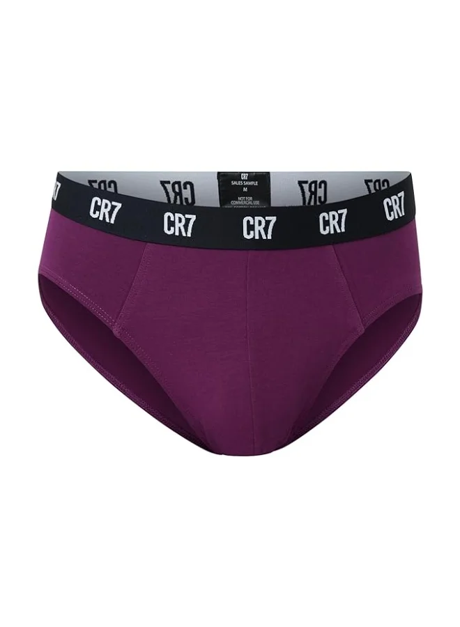 CR7  CR7 Men’s Basic Underwear 3-Pack Multicolor – Comfortable Cotton Stretch Briefs, Breathable Everyday Innerwear  | Best Price UAE