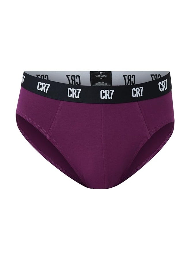 CR7 Men’s Basic Underwear 3-Pack Multicolor – Comfortable Cotton Stretch Briefs, Breathable Everyday Innerwear - Image 3