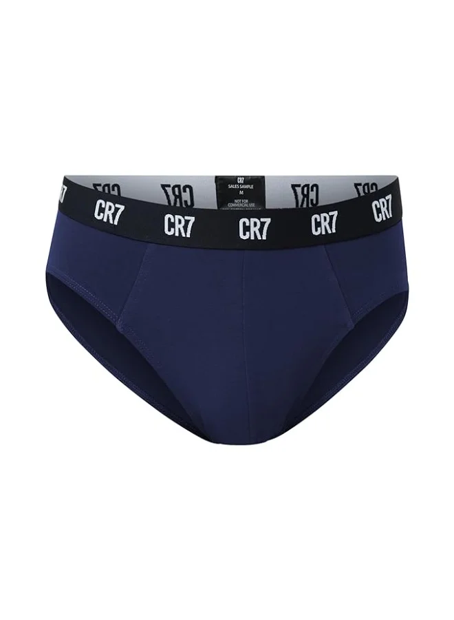 CR7  CR7 Men’s Basic Underwear 3-Pack Multicolor – Comfortable Cotton Stretch Briefs, Breathable Everyday Innerwear  | Best Price UAE