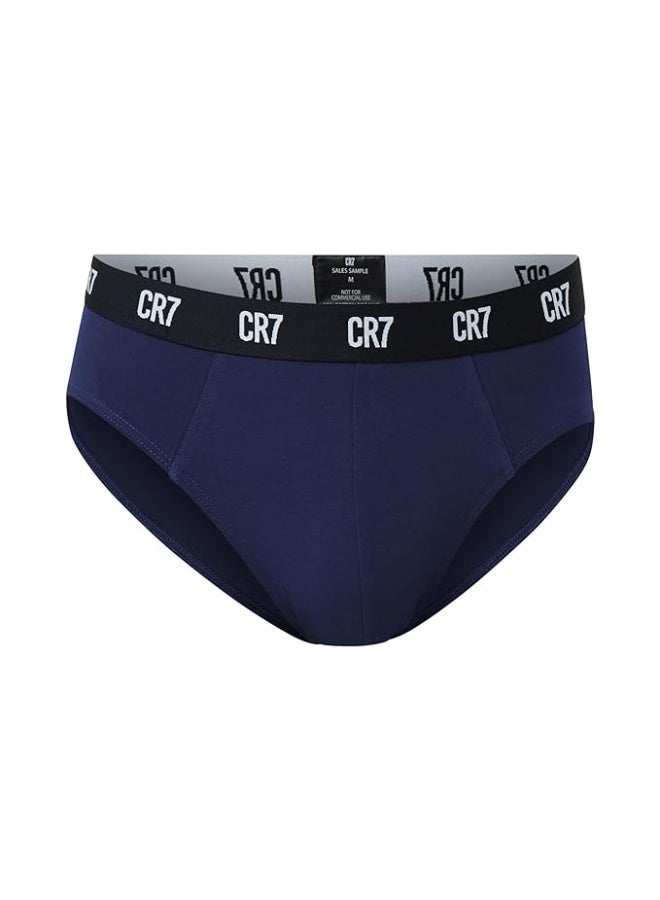 CR7 Men’s Basic Underwear 3-Pack Multicolor – Comfortable Cotton Stretch Briefs, Breathable Everyday Innerwear - Image 4