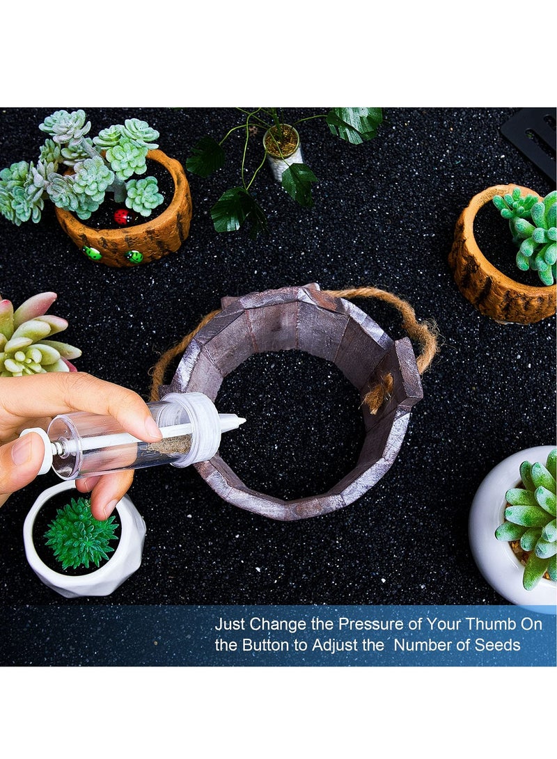 SYOSI ميني زارع البذور، موزع بذور صغير يدوي لتوزيع البذور، زارع يدوي للبذور المصغر، موزع يدوي لزراعة البذور في الحديقة للجزر والخس والعشب والسبانخ وغيرها - Image 4