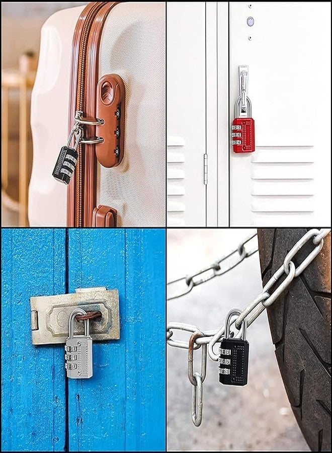Tiny Deal Metal Luggage Lock, 3 Dialer Number Lock Luggage, Suitcase, Bag, Travel Rechangable Combination Pad Lock - Image 5