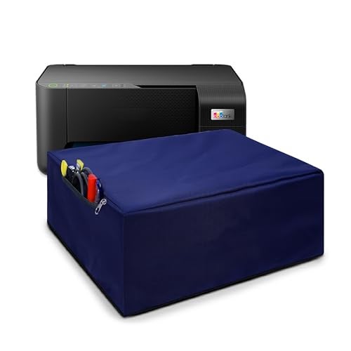 ALIFIYA Nylon Dust Proof Washable Printer Cover for Epson L3252 / L3250 / L3210 / L3256 / L3215 All-in-One Ink Tank Color - Blue - Image 1