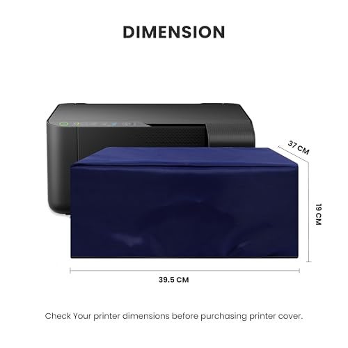 ALIFIYA Nylon Dust Proof Washable Printer Cover for Epson L3252 / L3250 / L3210 / L3256 / L3215 All-in-One Ink Tank Color - Blue - Image 2