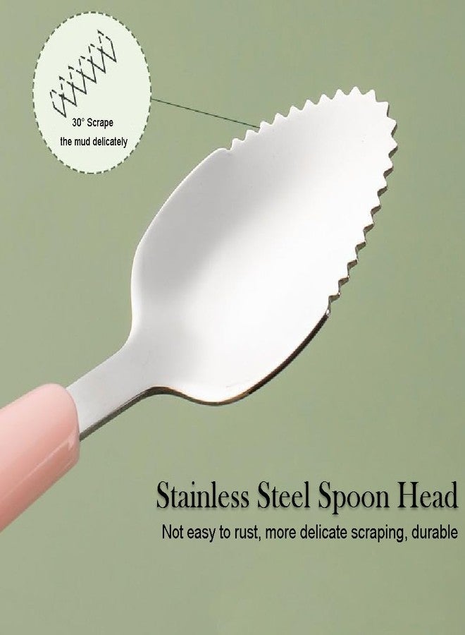 VIHAX Double Head Baby Silicone Food Spoon Baby Fruit Scraping Mud Soft Feeding Food Scraper for Infants Fruit Feeding (2 in 1 Spoon) - Image 4