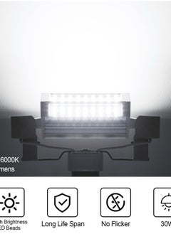 KASTWAVE R7S 118mm LED Bulb, J-Type Double Ended LED Bulbs, 30W J Type Led Bulbs 300W T3 Halogen Bulb Equivalent, R7S 118mm Double-Ended Base J118 Flood Lights for Household Security Lighting -Daylight  - Image 4