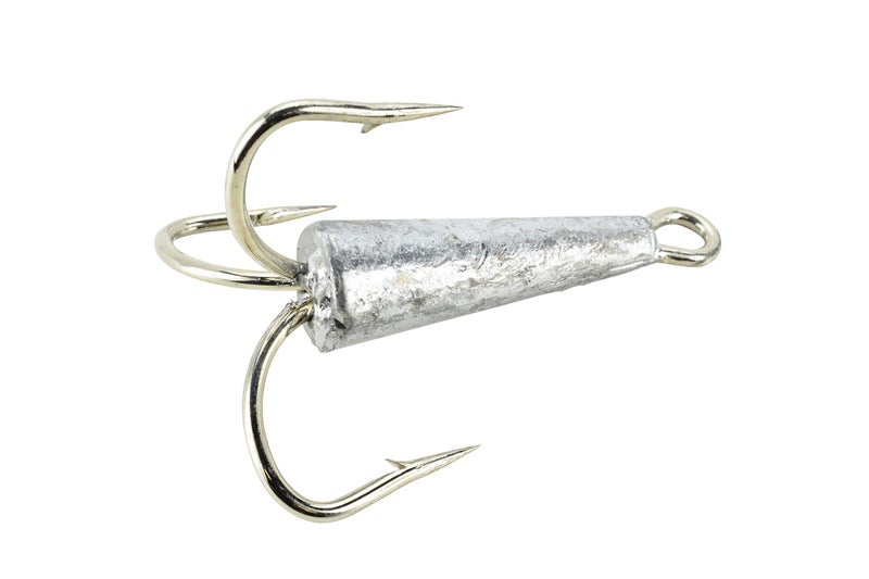 LAST CAST TACKLE 2oz 9/0 Weighted Treble Bunker Snag Hooks - 5 Pack - Image 2
