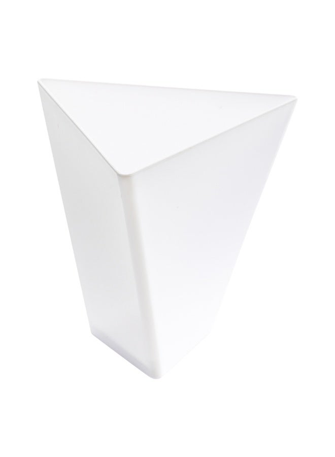 Restaurantware 3.5 Ounce Appetizer Cups, 100 Disposable Dessert Cups - Premium, Triangle, White Plastic Tasting Cups, Serve Desserts Or Appetizers, For Parties, Events, Or Occasions - Image 1