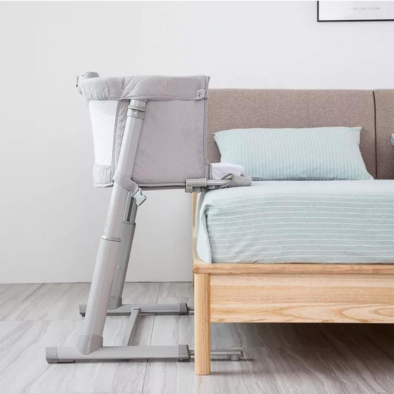 Bumble & Bird - Adjustable Bedside Bassinet W/ Wheels - Grey - Image 3