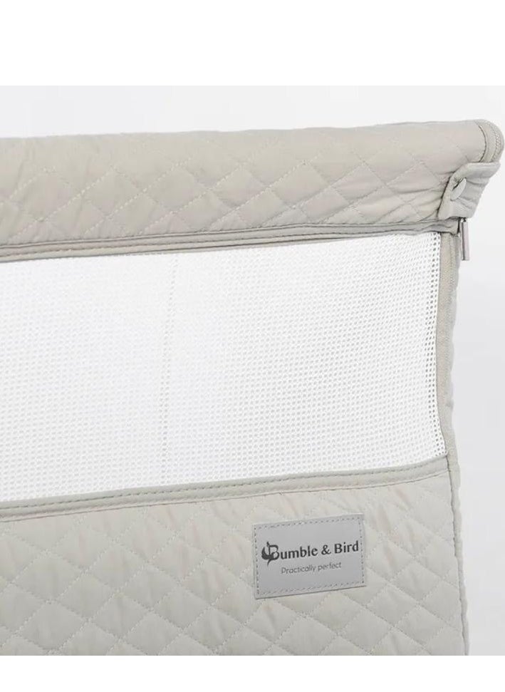 Bumble & Bird Bumble & Bird - Adjustable Bedside Bassinet W/ Wheels - Grey  - Image 5