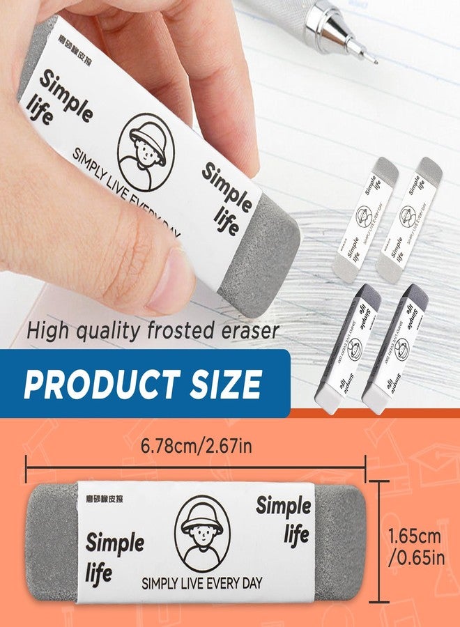 Foycow 4 - Pack Sand Erasers - Frosted Erasers for Pens, Fountain Pens, and Ink - Special School and Office Supplies for Correction - Colored Pencil and Ink Eraser - Image 2