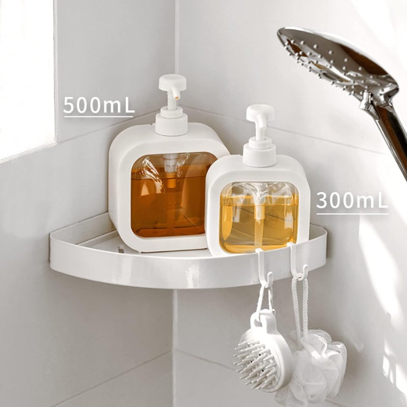 WEZOSHINET Plastic Empty Bottle Soap Dispenser for Bathroom Kitchen LargeCapacity Dispensing Bottled Hand Soap Dish Soap Shower Gel Shampoo Washing Powder Liquid Pump Dispenser Bottle 1Pcs 350 ML - Image 5