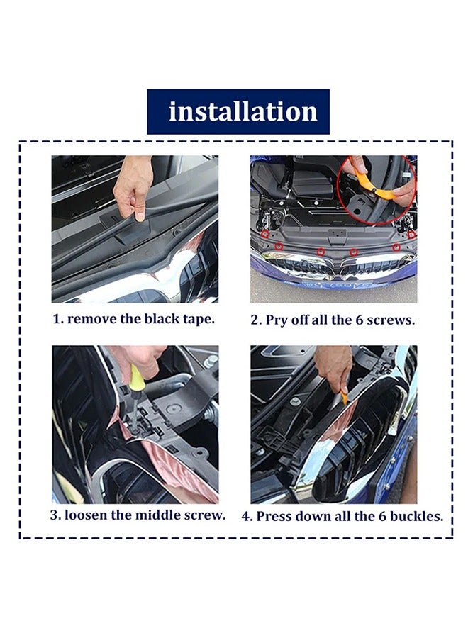 2 pieces of front grille for BMW 3 Series F30 ( 13-19 ) - Image 5