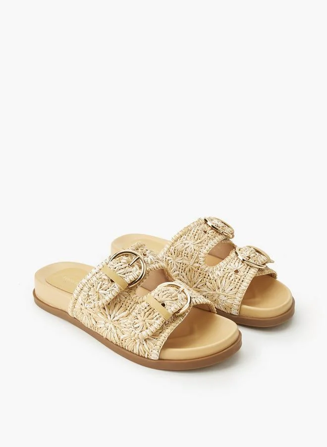 فلورا بيلا من شو إكسبرس Women Textured Slip-On Sandals