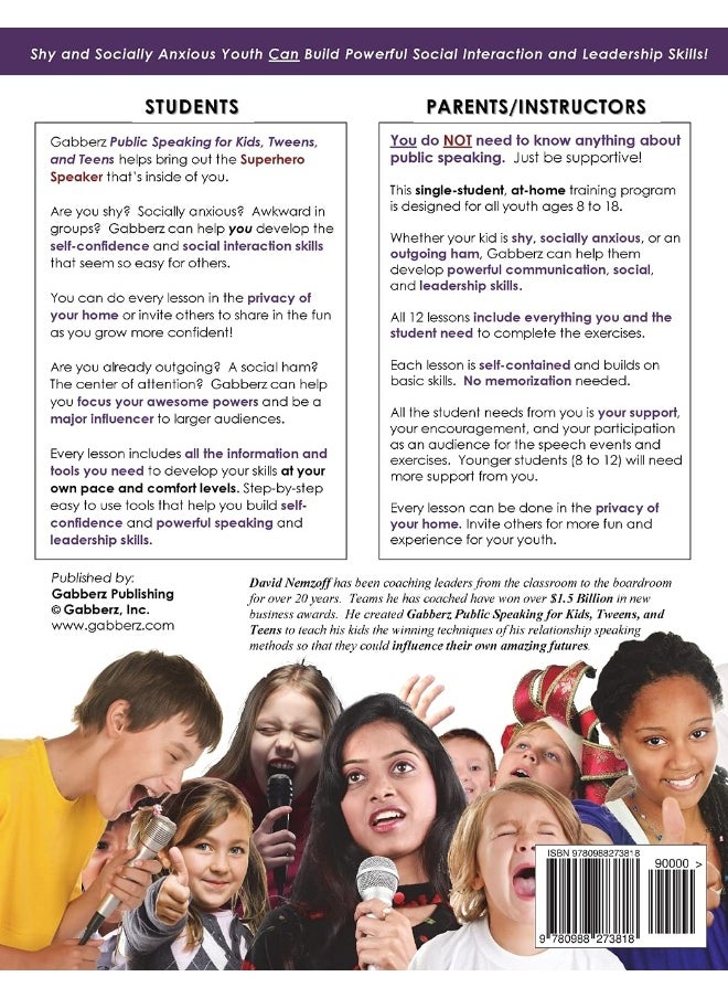 Public Speaking for Kids, Tweens, and Teens - Confidence for Life!