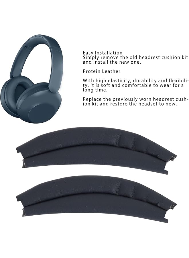 إيروريكس وسادة عصابة رأس بديلة لسماعات الرأس Wh‑Xb910N وسادة عصابة رأس من الجلد البروتيني غطاء وسادة رأس سماعة الرأس جزء إصلاح - Image 2