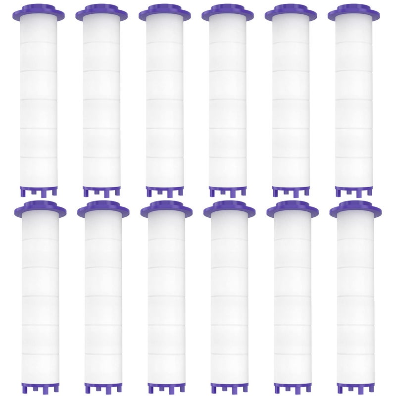 Tnnluku 12 Pieces Hydro Jet Shower Head Filter, High Pressure Handheld Vortex Turbo Fan Shower Heads Filter - Image 1