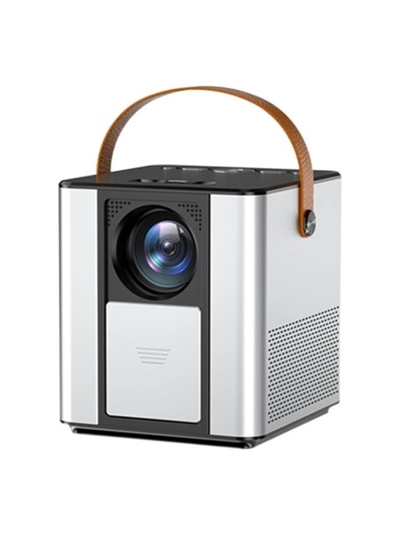 Mi VAZA جهاز عرض محمول، جهاز عرض صغير 3800 مصباح LED مع مكبر صوت بلوتوث، جهاز عرض أفلام خارجي صغير USB، أجهزة عرض مسرح منزلي ذكي LED للفيديو للمكتب المنزلي، (قطعة واحدة، أبيض 1) - Image 1