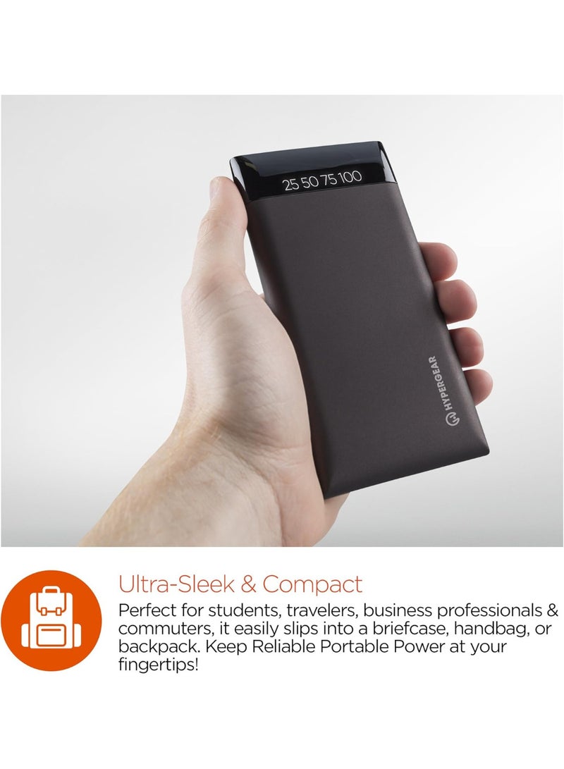 هايبر جير هايبرجير باور بانك عالمي مزدوج USB محمول LED 12000 مللي أمبير في الساعة - Image 5