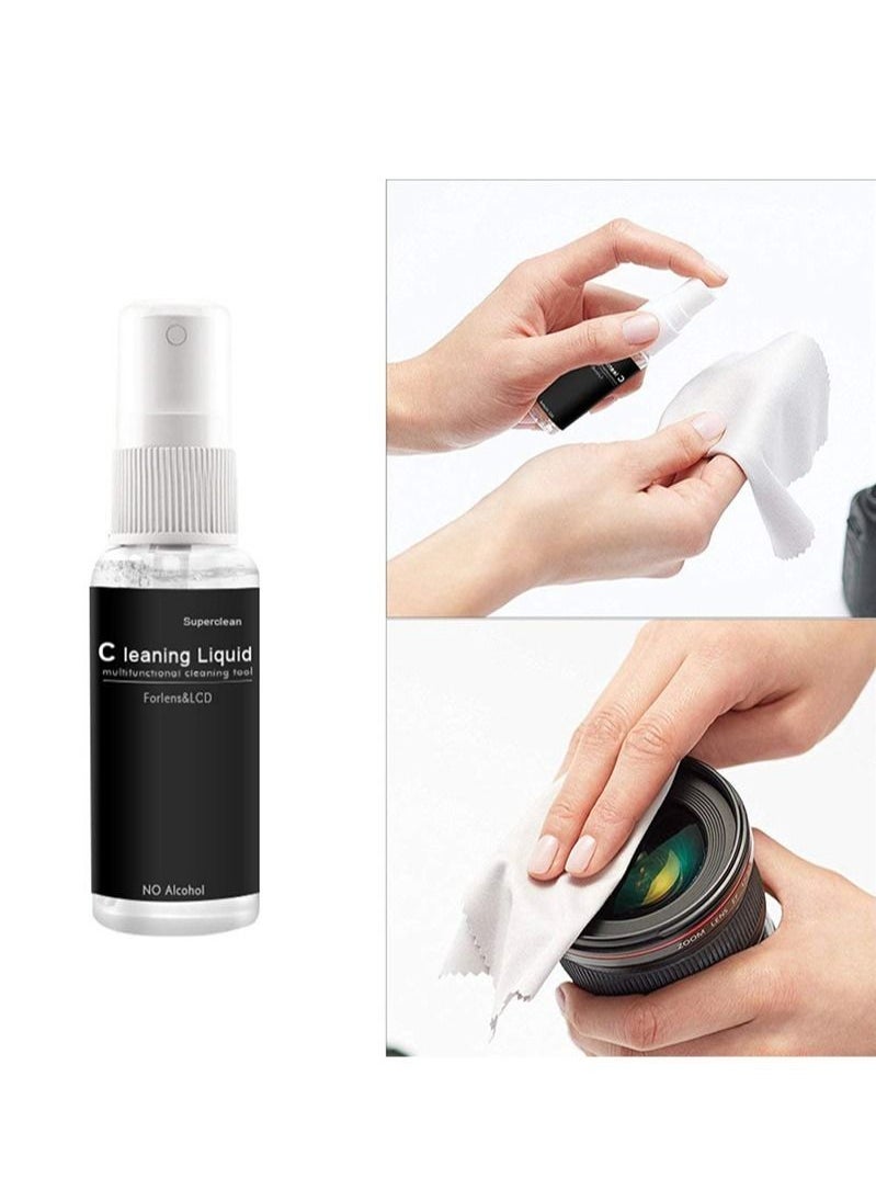 GHavii - 9 in 1 Camera Lens Cleaning Kit For DSLR Camera Canon Sony Nikon Mirrorless Camera Sensor Cleaning Kit Includes Lens Blower/Cleaner/Cotton Swab/Cleaning Cloth/Cleaning Pen/Cleaning Brush - Image 1