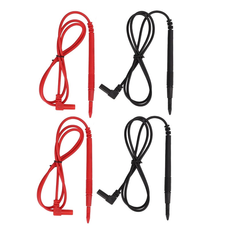 Digital Multimeter Test Pen, PVC and Alloy Steel, 10A 1000V Electronic Test Leads Kit - Durable Design, Sharp Ultra Fine Tips, Ideal for IC Component Testing - Image 1